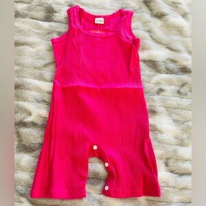 Vibrant Pink Kids One Piece Bodysuit